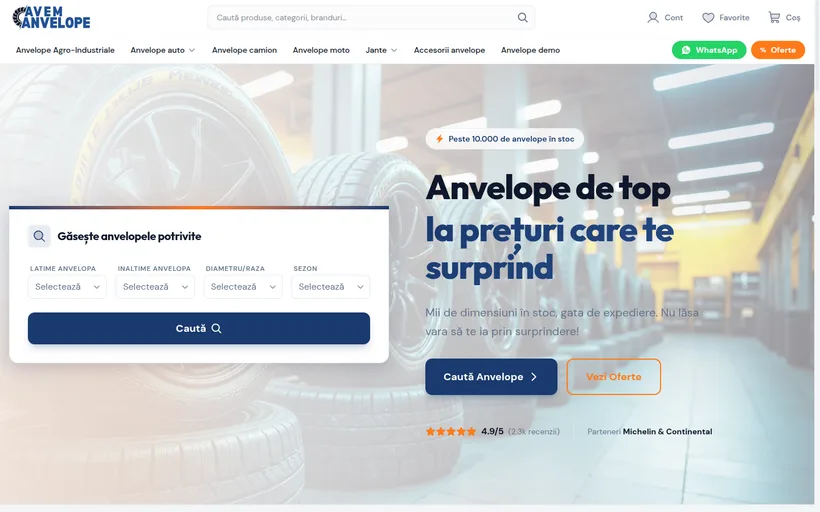AvemAnvelope online store built by Fiber IT