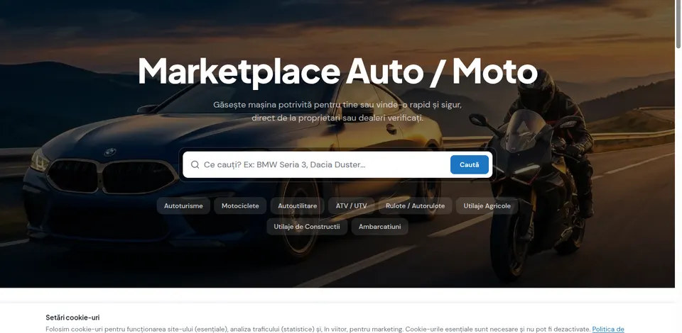 The Avem Auto marketplace, on MarketFit