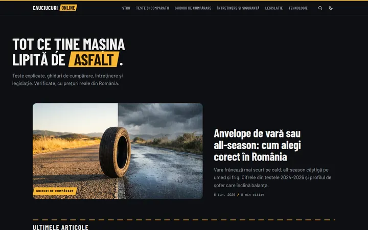 Screenshot Cauciucuri Online