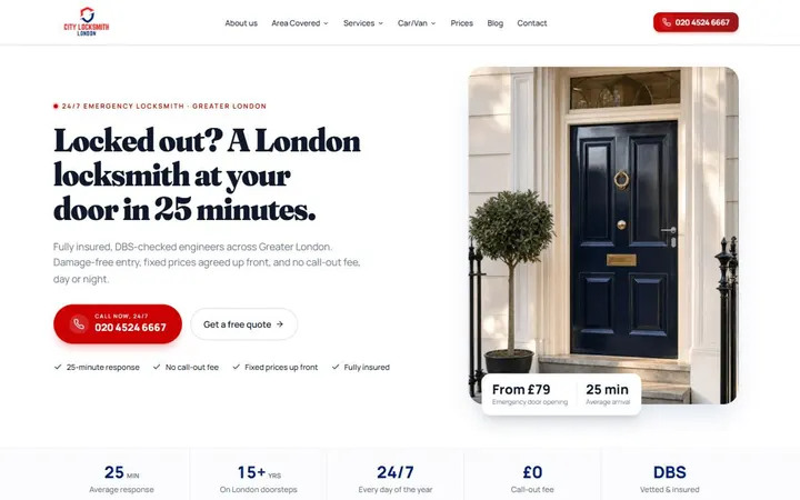 Screenshot City Locksmith London