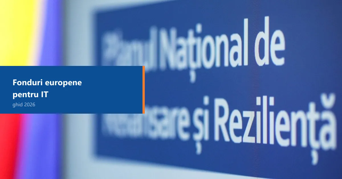 Panou Planul National de Redresare si Rezilienta · fonduri europene pentru IT