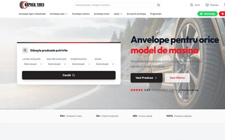 Screenshot Napoca Tires